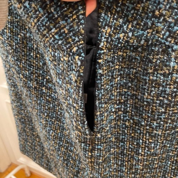 Ann Taylor Green Tweed A-Line Skirt (Retail: $98) - Picture 3 of 3